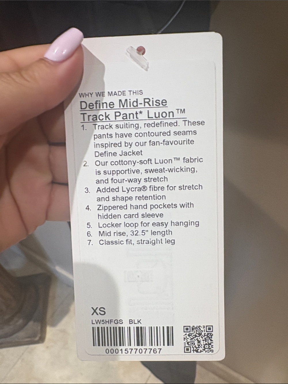 Womans Lululemon Define Mid Rise Track Pant - Picture 5 of 7
